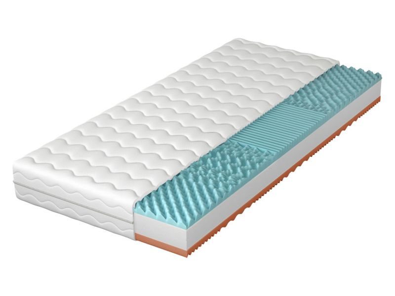 Dwustronny materac MIRJAN 24 piankowy Mars 17 cm biały 80x200 cm 1 szt.