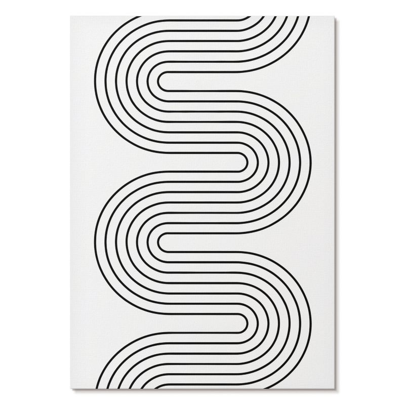 Plakat na Płótnie Tulup 59,4,x84 cm (A1) Zakrzywione linie Do salonu, biura, sypialni 1 szt.