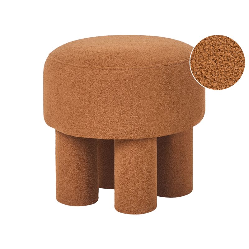 Stołek Canby Boucle Pomarańczowy 1 szt.