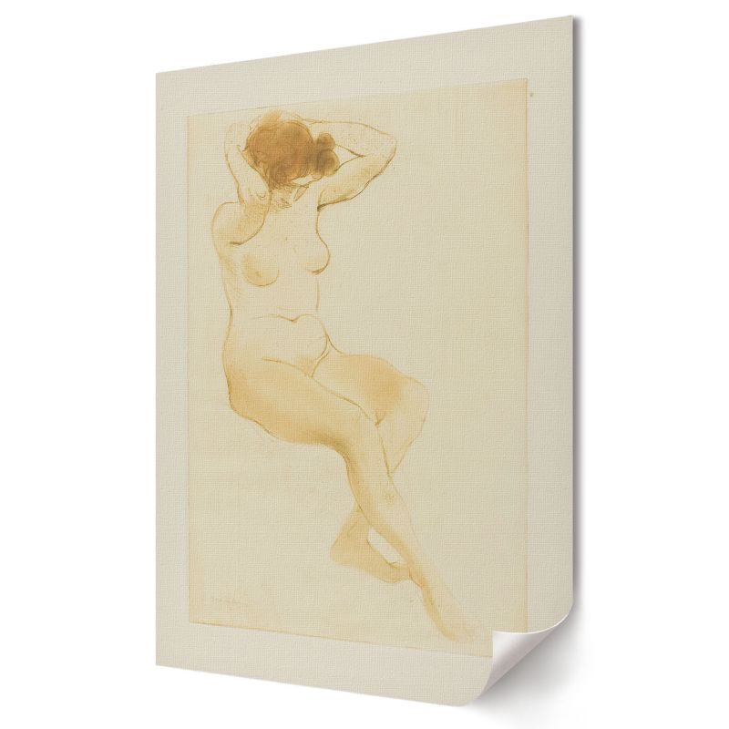 Plakat canvas Wallfluent Format A4 Kobieta poprawiająca włosy Artysta Théophile Steinlen 1 szt.