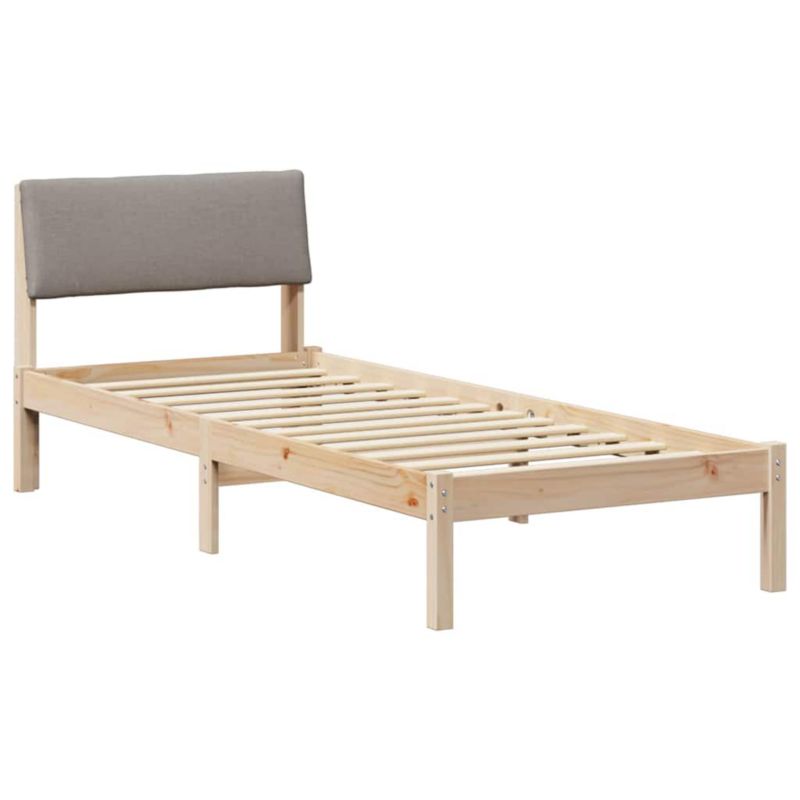 Łóżko Drewniane WaszeMeble 75x190 cm Brązowe WM-878582 1 szt.