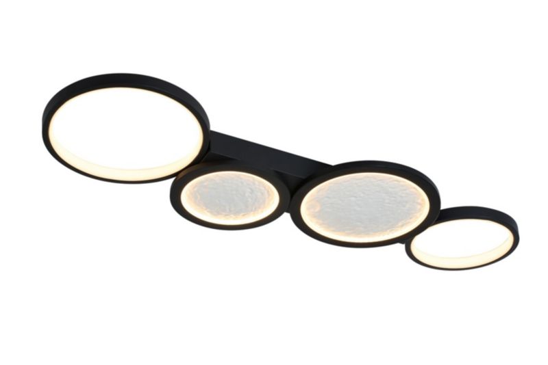 Lampa sufitowa wisząca Rabalux Aranis 3799 czarno-biała pilot wbudowany LED 40W 1 szt.
