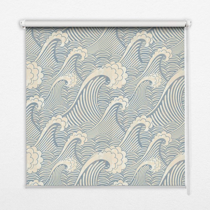Roleta Do Sypialni Tulup 130x140 cm Fale Wodne Montaż do ściany/sufitu 1 szt.