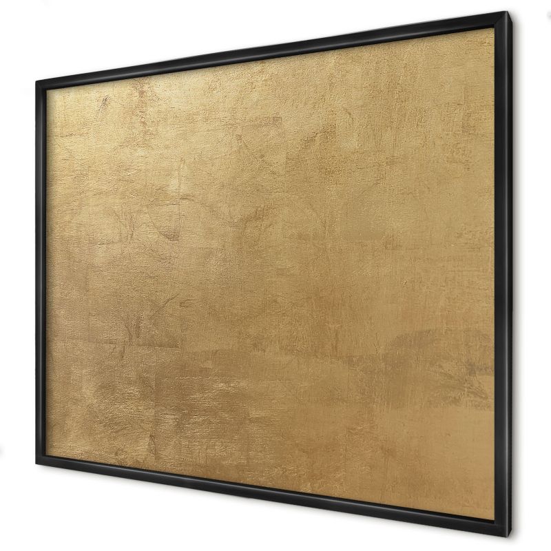 Magnetyczna tablica ozdobna Wallfluent 80x60 Żółta tekstura w czarnej ramie 1szt