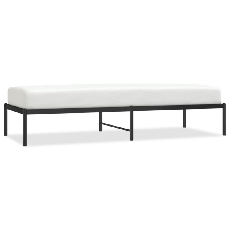 Łóżko metalowe WaszeMeble 75x190 cm czarna WM-350836 1 szt.