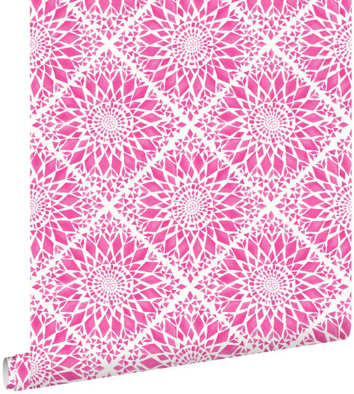 Tapeta ESTAhome motyw płytek różowym 53 cm x 10.05 m - 1 rol.
