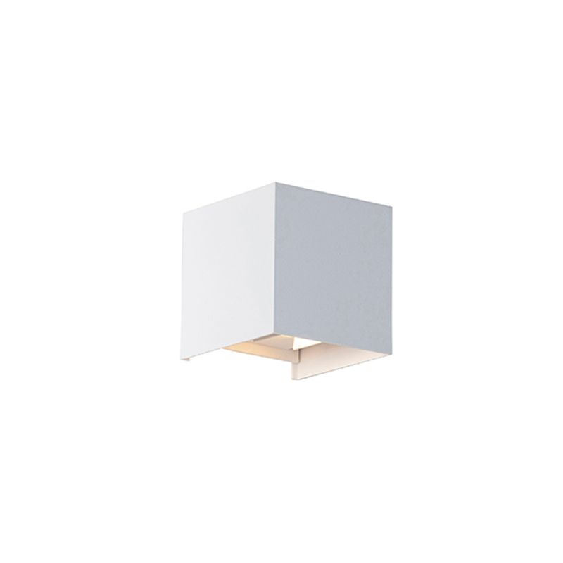 Nowoczesny lampa up & down do ogród Qazqa Edwin 10 biały led zintegrowana 6W zestawie Integrated led IP54 1 szt.