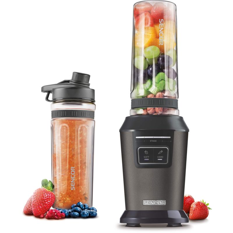 Automtyczny Blender Sencor SBL 7078BK 800W Mocny Blender Kielichowy Mikser Smoothie Sencor 800W Mocny Czarny 2 Pojemniki 1szt