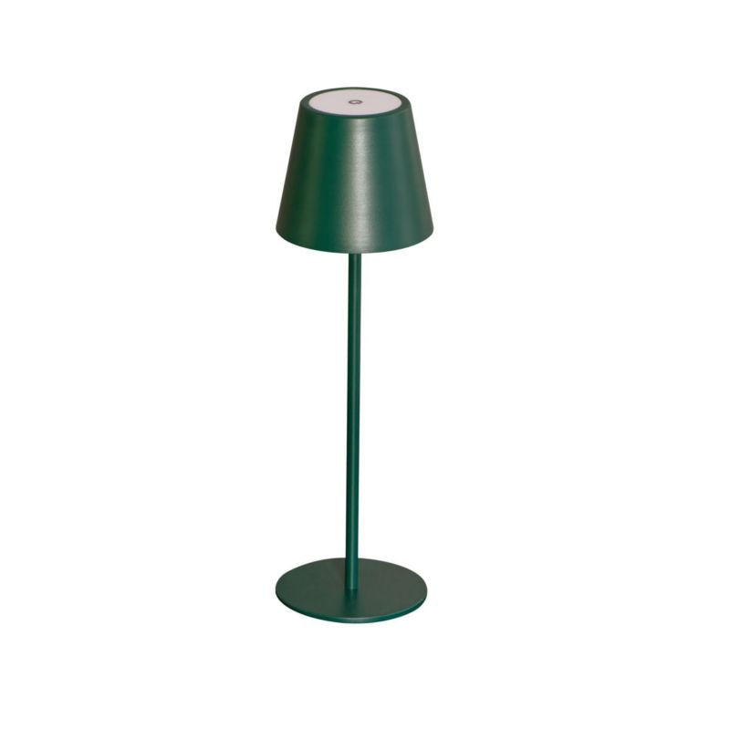 Lampka stołowa Kanlux Inita zielono-biała LED 1.2W 3000K 165lm bezprzewodowa IP54 wym: 36 x 11 x 11 cm metal - 1 szt.