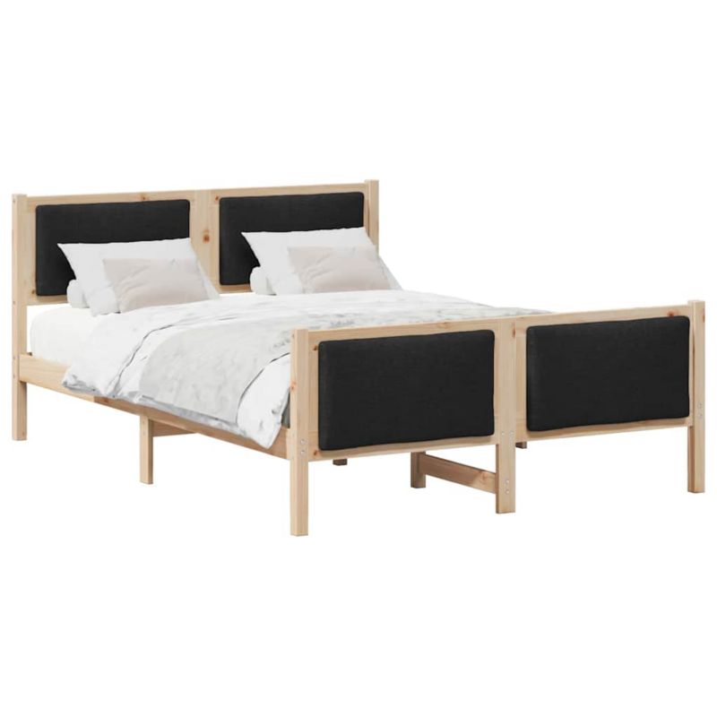 Łóżko Drewniane WaszeMeble 135x190 cm Brązowe WM-878341 1 szt.