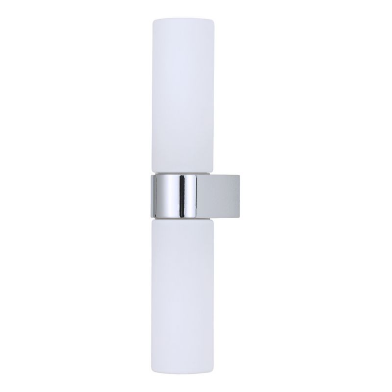 Kinkiet ścienny Nowodvorski Lighting Natalie chromowany biały 2 x G9 x 10W IP44 wym: 29,5 x 5 x 7 cm - 1 szt.