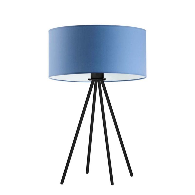 Lampka Nocna Volta Light Factory Solaris Abażur Niebieski 1xE27 1szt.