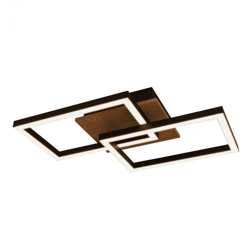 Lampa sufitowa LED LIGHTLOGIC LL SYLEN LED LAMP 66872 czarna drewno 1 szt.