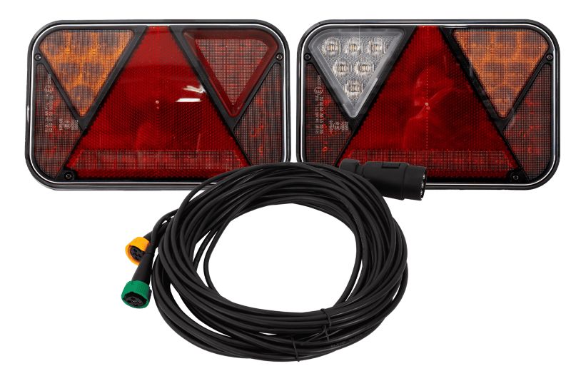 Lampy tylne FRISTOM FT-270 LED CANBUS + wiązka MANTES 7m 7-PIN 2 szt.