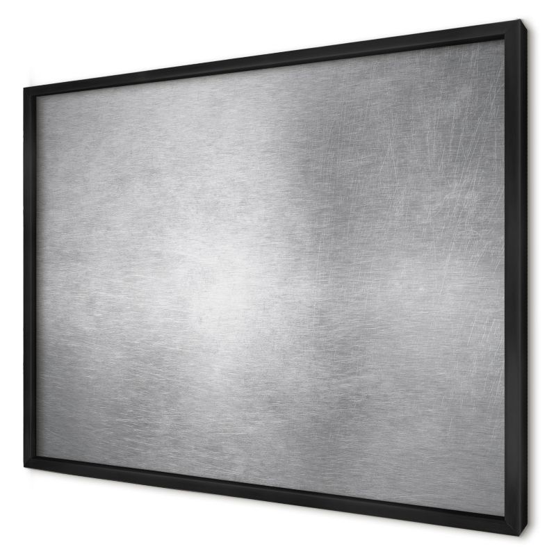 Ozdobna tablica na magnesy Wallfluent 70x50 Metaliczna powierzchnia w czarnej ramie 1szt