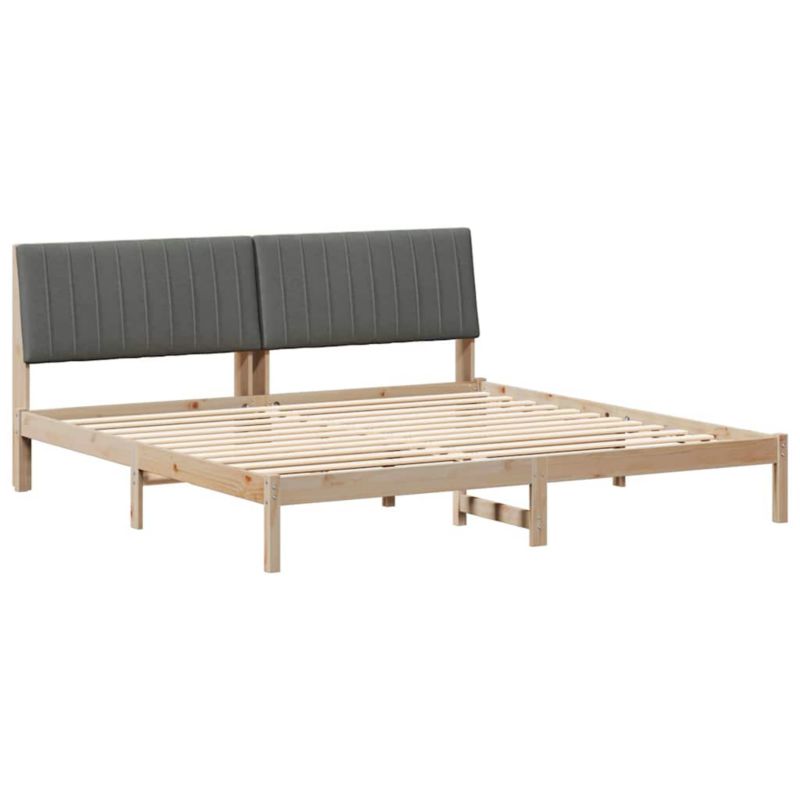 Łóżko Drewniane WaszeMeble 200x200 cm Brązowe WM-3394399 1 szt.