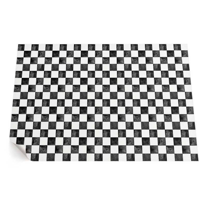 Dywan Winylowy Zewnętrzny ArtPrintCave 60x90 cm Kamienna szachownica monochromatyczna 1 szt.