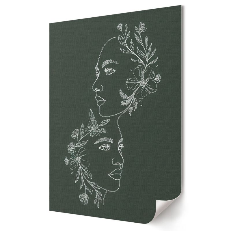 Plakat canvas Wallfluent Format A2 Kwiatowe portrety Formacja Artystyczna Carpe Diem 1 szt.