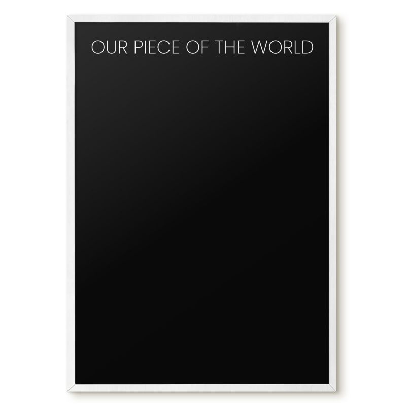 Tablica Magnetyczna Wielofunkcyjna Ścienna Tulup 50x70 cm Our piece of the world 8 - Biała rama Do salonu, sypialni 1 szt.