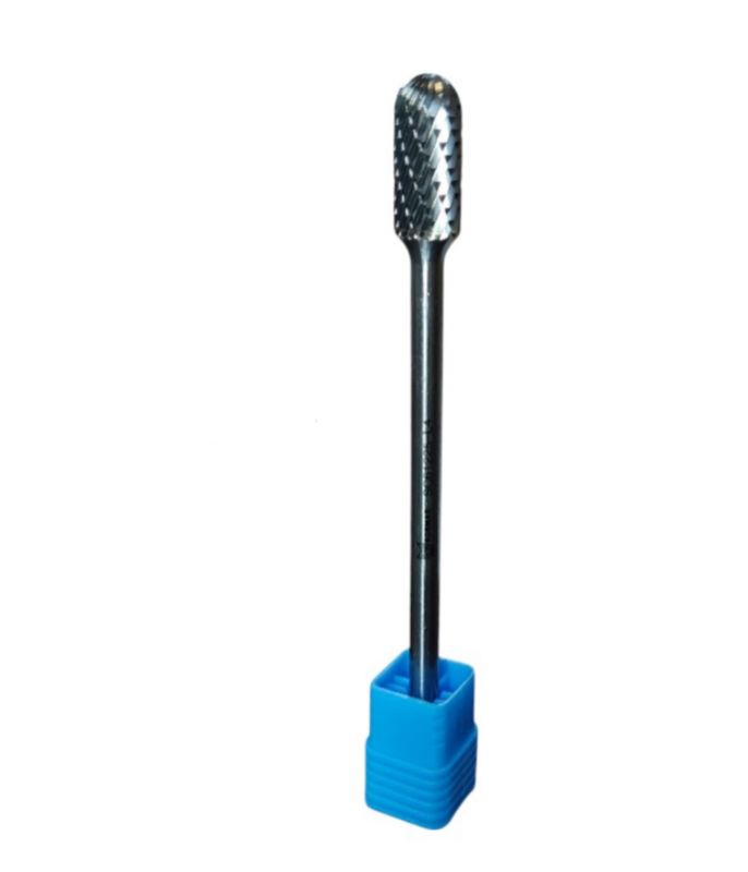 Frez pilnik obrotowy wydłużony walec zaokrąglony Kormax 10x20x170x6mm do metalu z węglika WRC (SC61020-L6) - 1 szt.