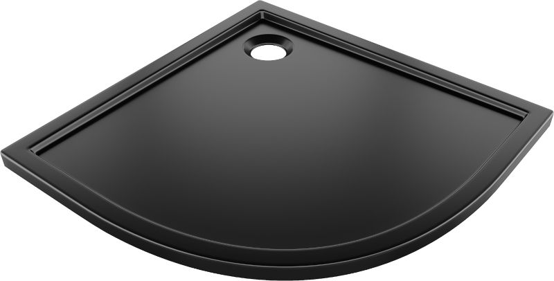 Brodzik półokrągły Mexen Flow czarny mat 90x90 cm 1 szt.
