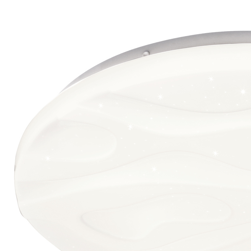 Biały plafon sufitowy LED 15W do salonu NEVADA efekt sky 29 cm