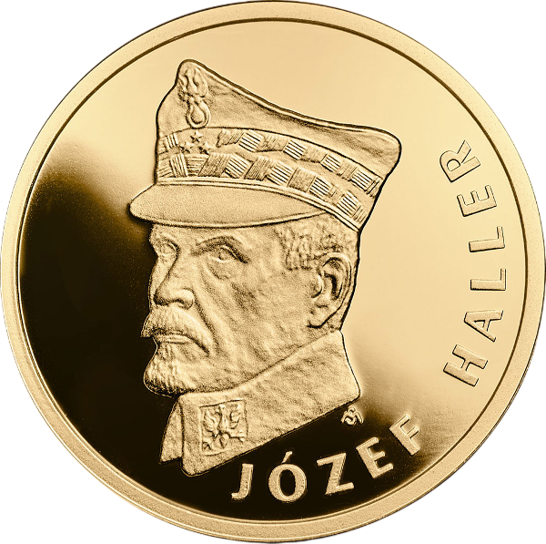 Złota moneta 100 zł Stulecie odzyskania przez Polskę niepodległości: Józef Haller - wysyłka 24 h! - Mennica Skarbowa
