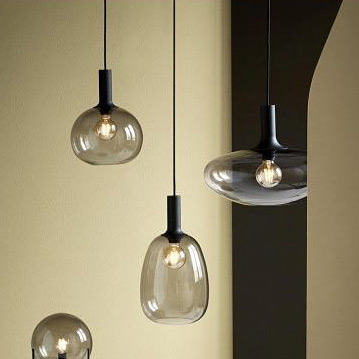 Nordlux Alton lampa wisząca 1x60 W czarna-przydymiona 47303047