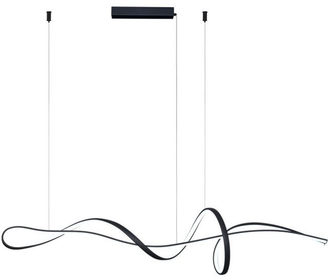 Italux Mila lampa wisząca 1x40 W czarna PND-23523-BK