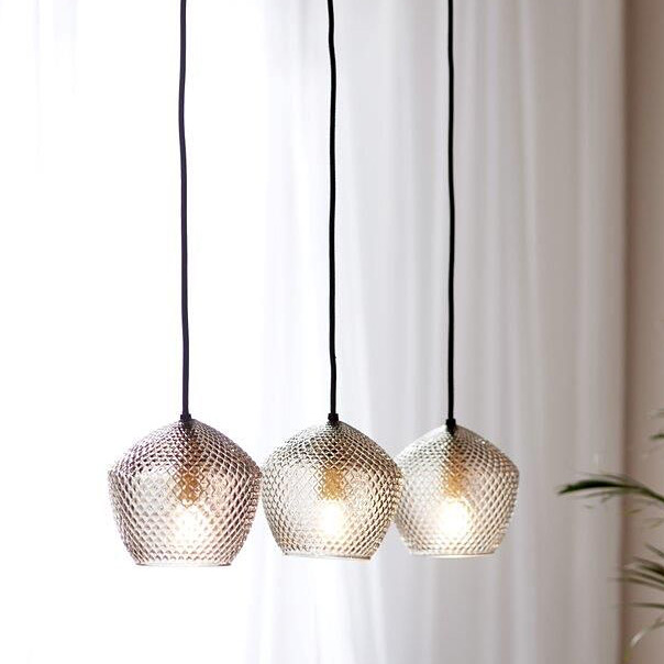 Nordlux Orbiform lampa wisząca 3x25W szkło przydymione/mosiądz 2010693047