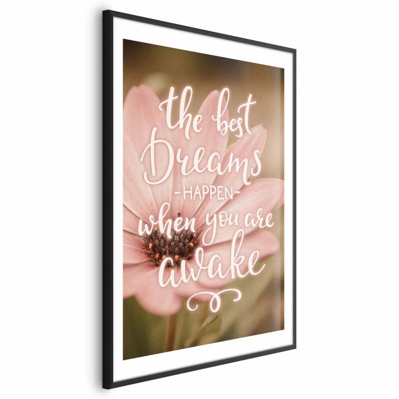 Plakat Artgeist Best dreams 40x60 cm z ramą czarną 1 szt