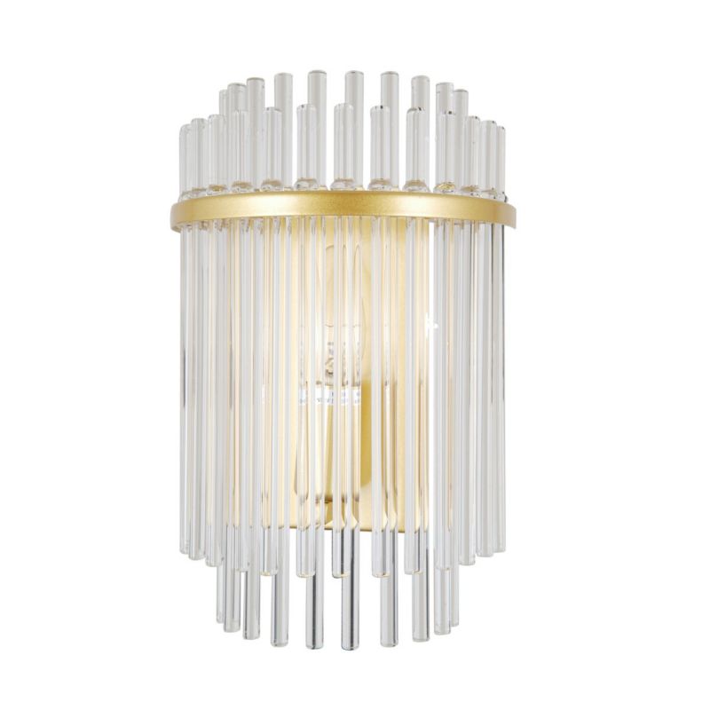 Kinkiet szklane patyczki Italux Bonte złoty 1xE14x40W IP20 wym:28x18x10cm - 1 szt.