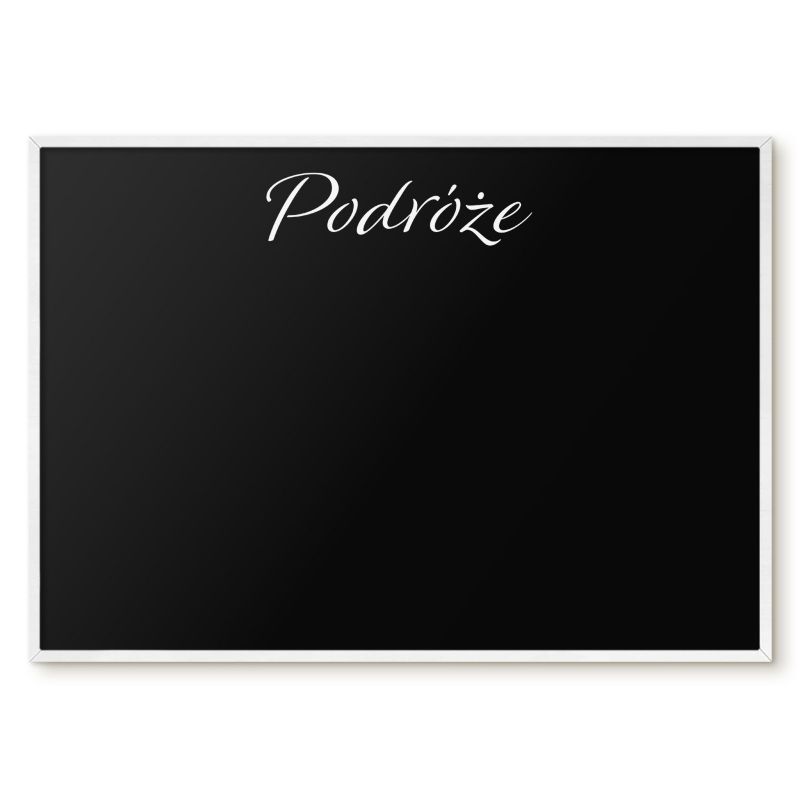 Tablica Magnetyczna Do Salonu Tulup 100x70 cm Podróże 9 - Biała rama Do salonu, sypialni 1 szt.