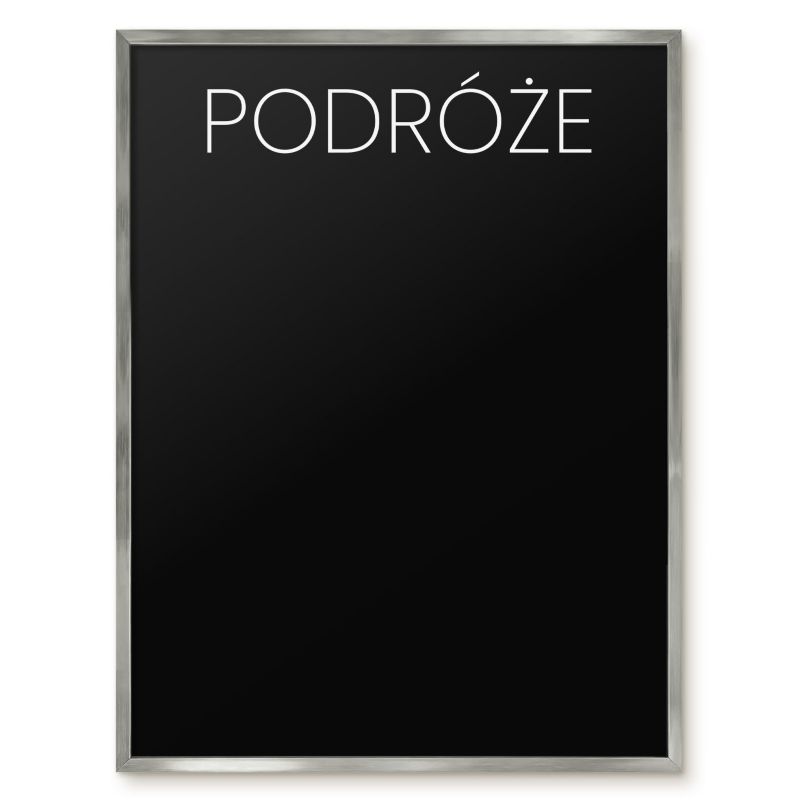 Tablica Magnetyczna Do Sypialni Tulup 60x80 cm Podróże 8 - Srebrna rama Do salonu, sypialni 1 szt.