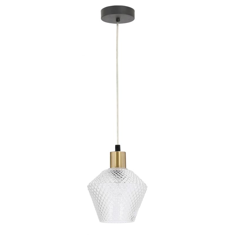 Lampa sufitowa złota nadkloszówka Candellux Greniko czarno-złota 1xE14x40W IP20 wym:120x14x14cm - 1 szt.