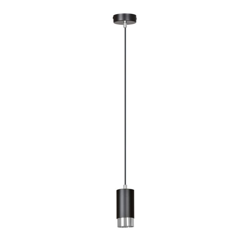 Lampa sufitowa Emibig Fumiko czarna-chromowana wym: 100 x 8 x 8 cm 1xGU10 x 10W 1 szt.