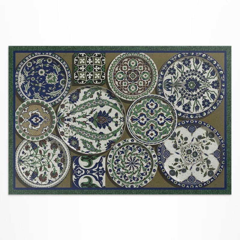 Balkonowy Dywan Winylowy UV Wallfluent 100x150 cm Wzorzyste koła Alberta Racineta 1 szt.