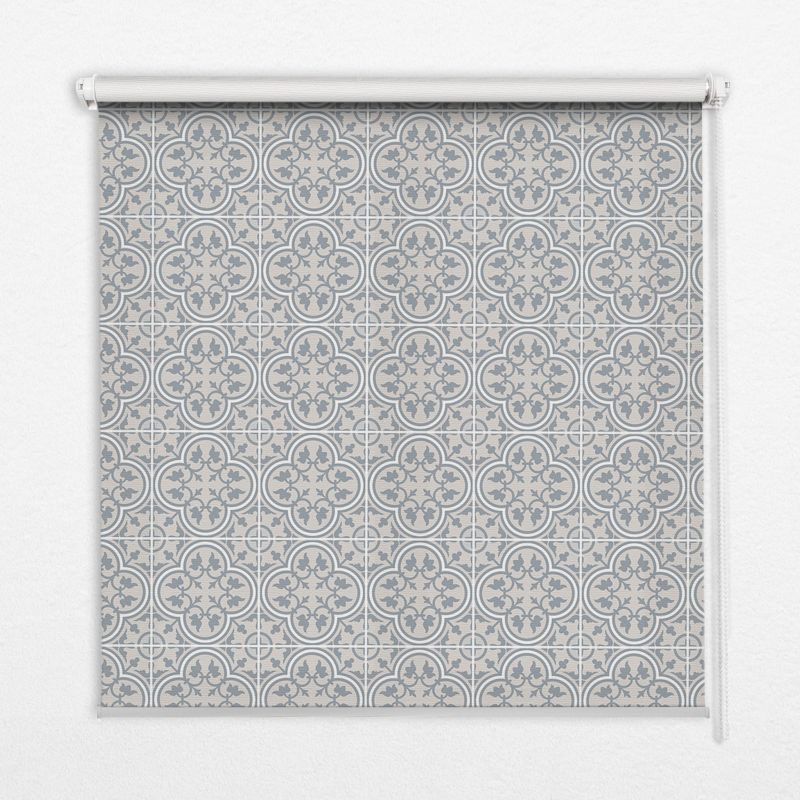 Roleta Z Nadrukiem Tulup 90x140 cm Portugalska Kafelka Montaż do ściany/sufitu 1 szt.