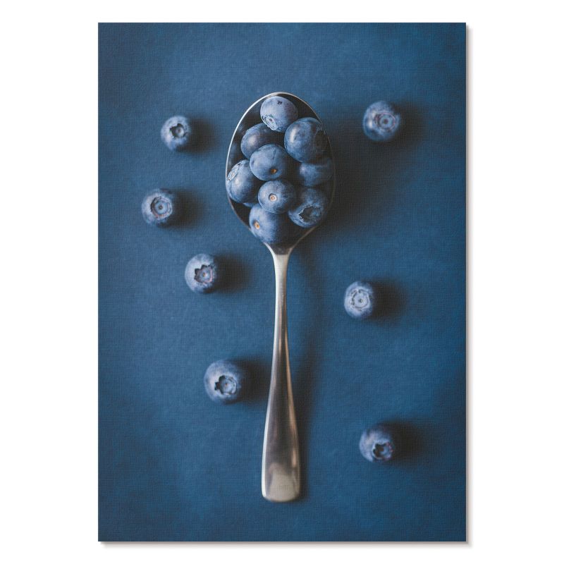 Nowoczesny Plakat na Płótnie Tulup 21x29,7 cm (A4) Łyżka jagód Do kuchni, biura, jadalni 1 szt.