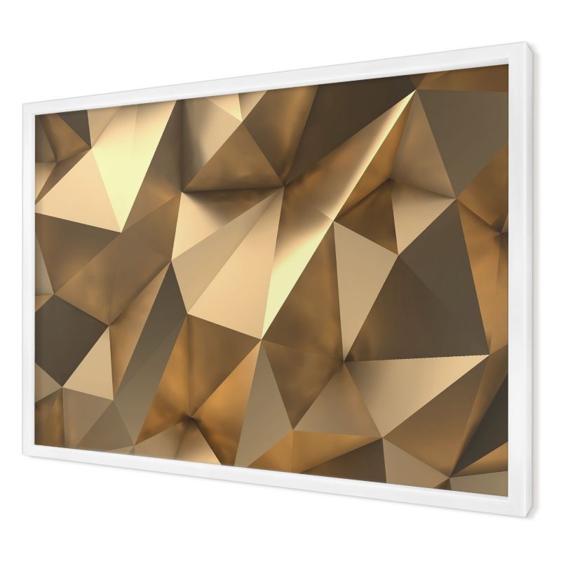 Dekoracyjna tablica magnetyczna Wallfluent 60x40 Ciepła geometria w białej ramie 1szt