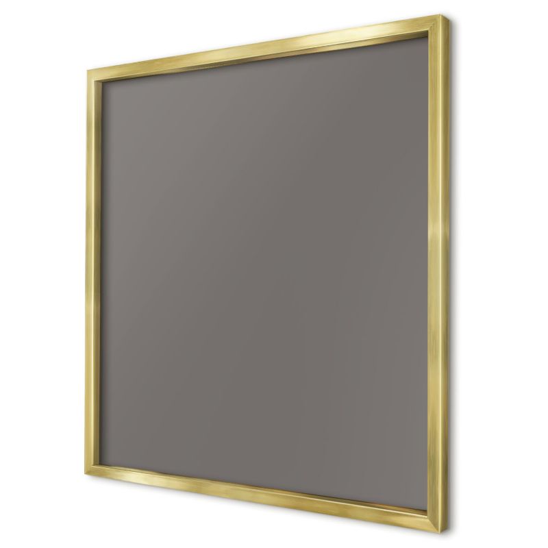 Ozdobna tablica na magnesy Wallfluent 50x50 Ciemny szary w złotej ramie 1szt