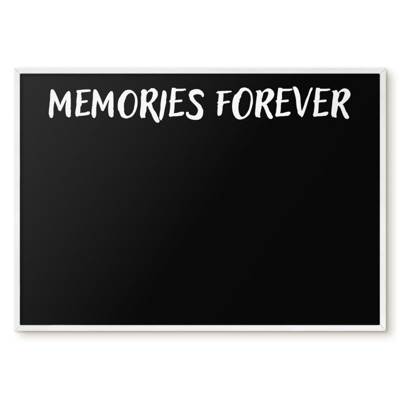 Tablica Magnetyczna Wielofunkcyjna Ścienna Tulup 100x70 cm Memories forever 5 - Biała rama Do salonu, sypialni 1 szt.