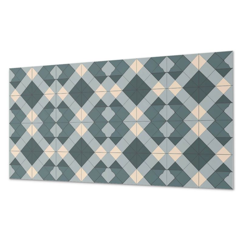 Paczka Kafelków Winylowych PCV ArtPrintCave 40x20 cm Geometryczny wzór w romby 10 szt.