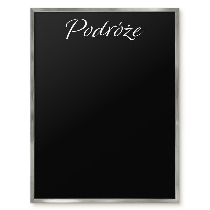 Tablica Magnetyczna Do Biura Tulup 60x80 cm Podróże 9 - Srebrna rama Do salonu, sypialni 1 szt.