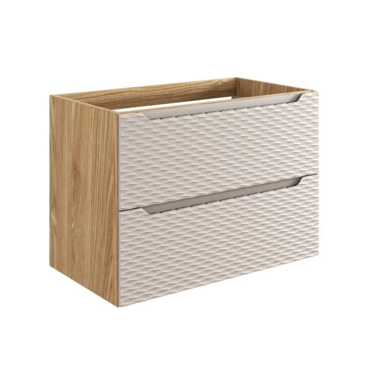 Szafka Comad pod umywalkę OCEAN BEIGE 82-80-2S 80cm dąb olejowany/beżowa 1 szt