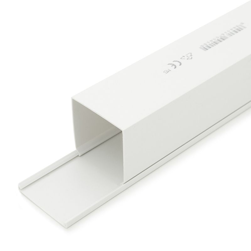 Korytko kablowe CanaLux CNL-C-60060-8, kanał elektroinstalacyjny 60x60mm z pokrywą 16 mb, białe, 8 szt.