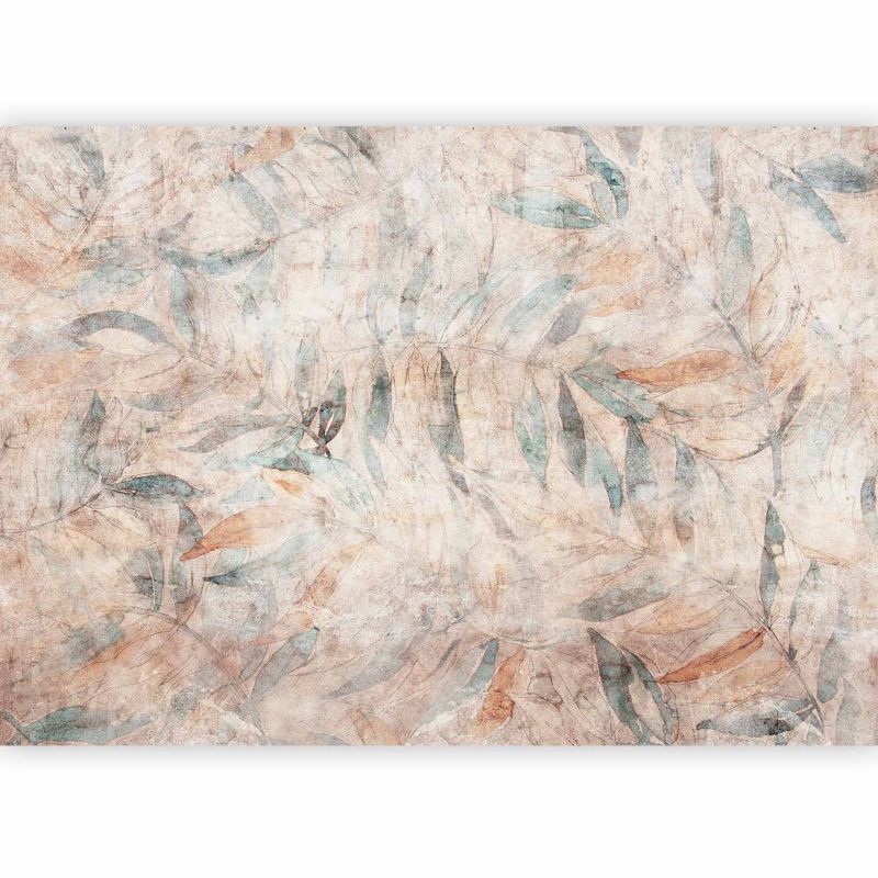 Fototapeta flizelinowa Artgeist 170 g/m2 wodoodporna Liście szara 150x105 (3 części) 10166aa rolka 1 szt