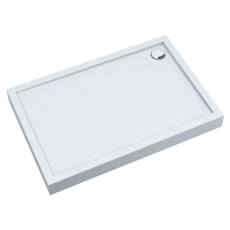 Brodzik zintegrowany Schedpol Aqualis Prostokątny Biały Błyszczący 75x170x12 cm 1 szt.