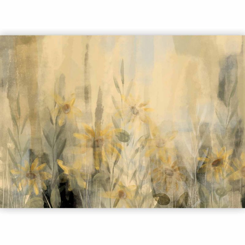 Fototapeta flizelinowa Artgeist 110g/m2 Liście beżowa 100x70 (2 części) 10138aa rolka 1 szt