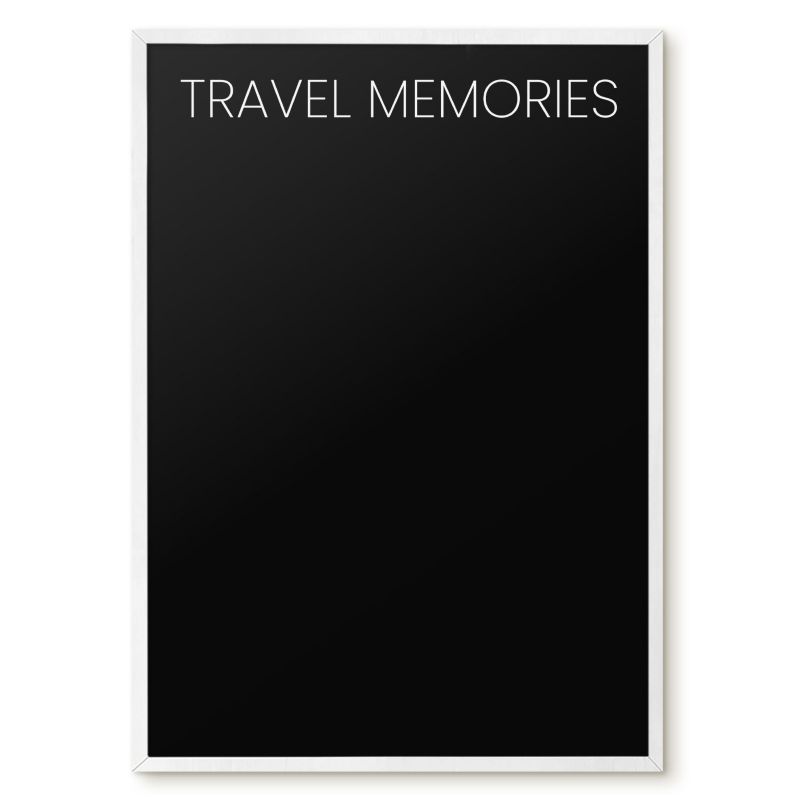 Tablica Na Magnesy Z Wakacji Tulup 50x70 cm Travel memories 8 - Biała rama Do salonu, sypialni 1 szt.